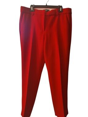 Talbots Hampshire Red Cropped Ankle Pants